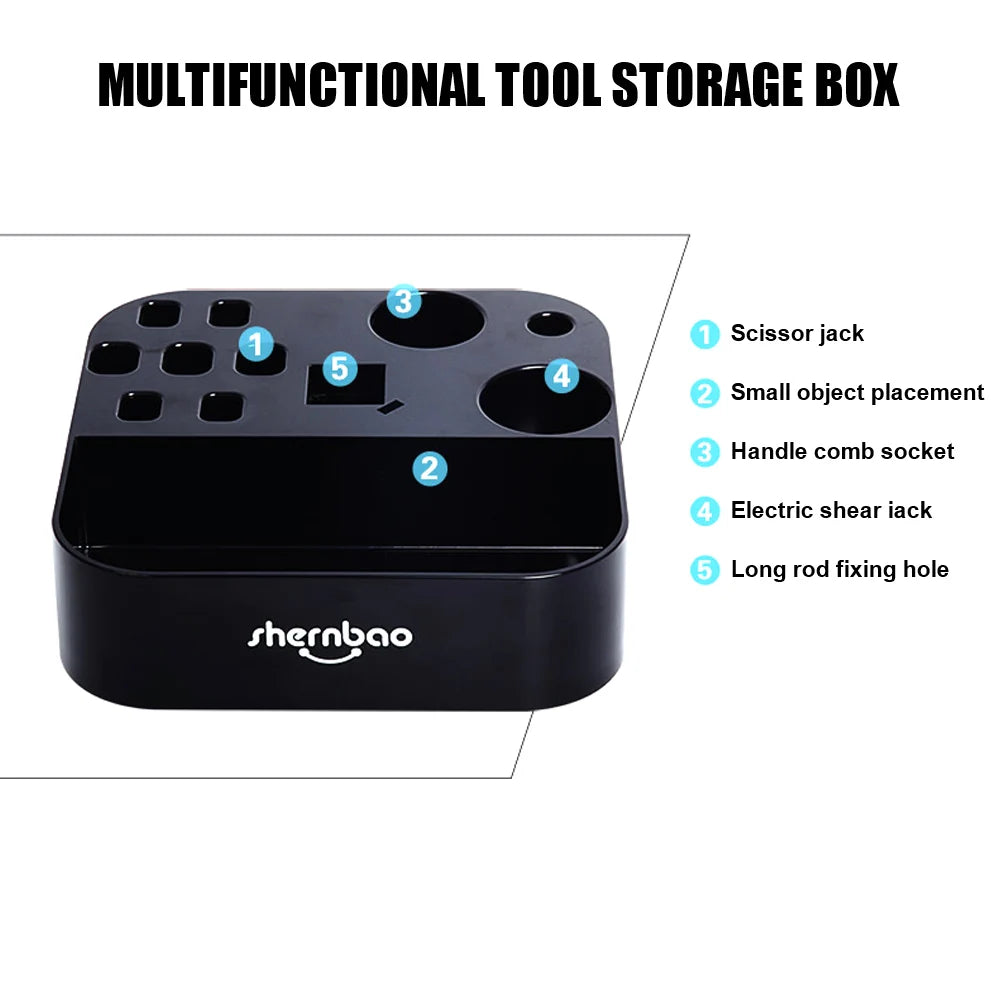 Dog Cat Supplies Table Scissors Dog Comb Boxes Plastic Storage Box On the bracket Pet Grooming Tools Brushes Organizer