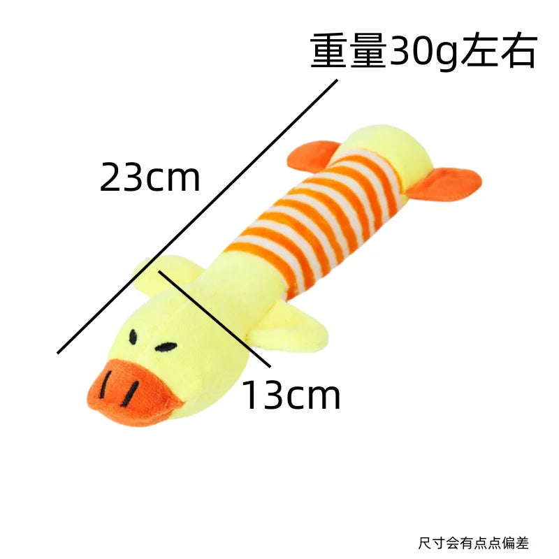 New Pet Plush Vocal Dog Toys Four-legged Pig Duck Elephant Long Animal Cat Supplies Wholesale