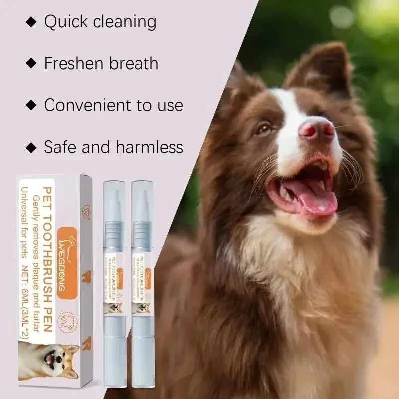 Pet Dental Pen dog Toothbrush Pen Teeth Cleaning Tool Fresh Breath Tooth Whitening Tartar Remover cat Oral Care pet supplies