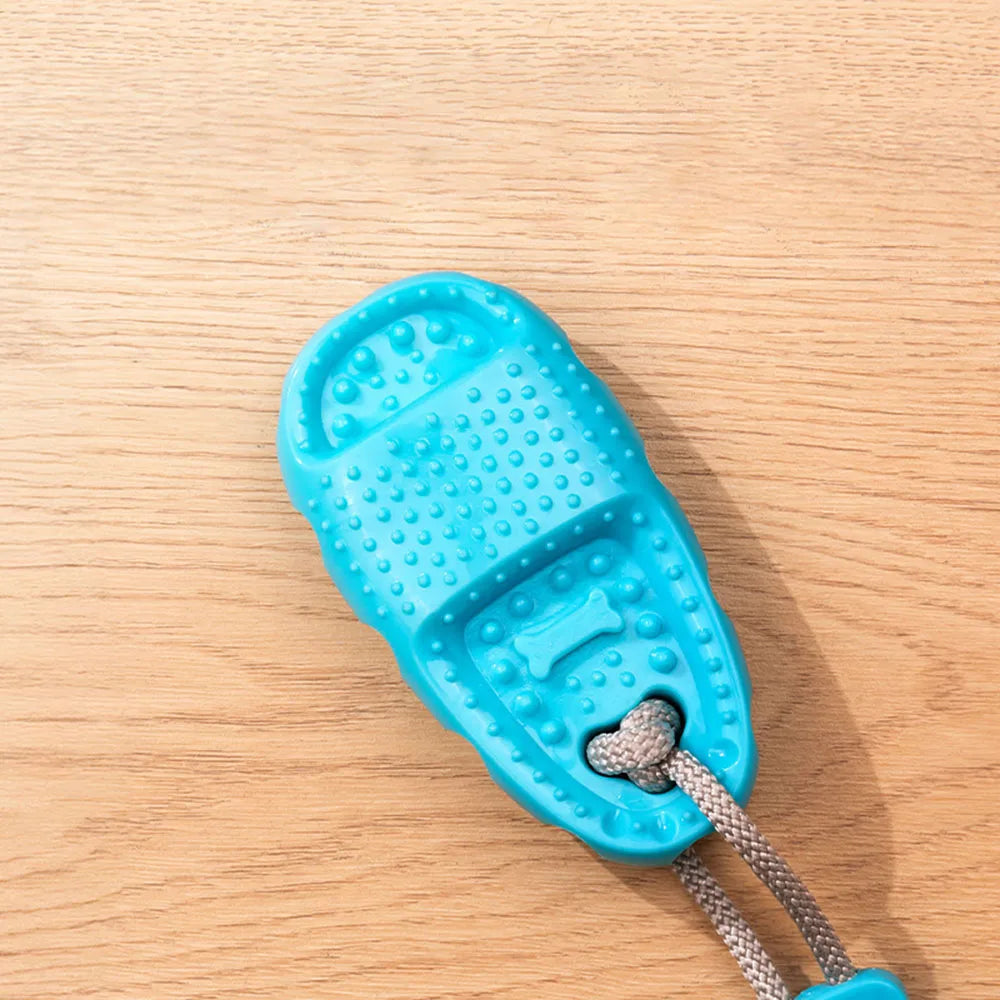 Pet Supplies: Suction Cup Slipper Dog Toy - Bite-Resistant & Durable Chew Toy for Dogs