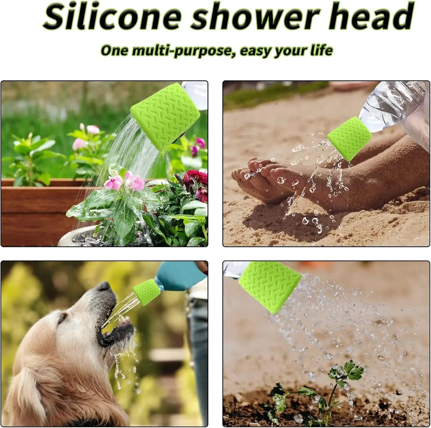 Pet Shower Silicone Portable Pet Shower Head Outdoor Cat and Dog Shower Cleaning Supplies Portable Pet Shower Shower