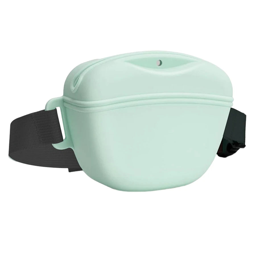 Pet Supplies Silicone Dogs Treat Bag Pet Portable Dog Training Waist Bag Outdoor Feeder Puppy Snack Reward Storage Bag with Belt