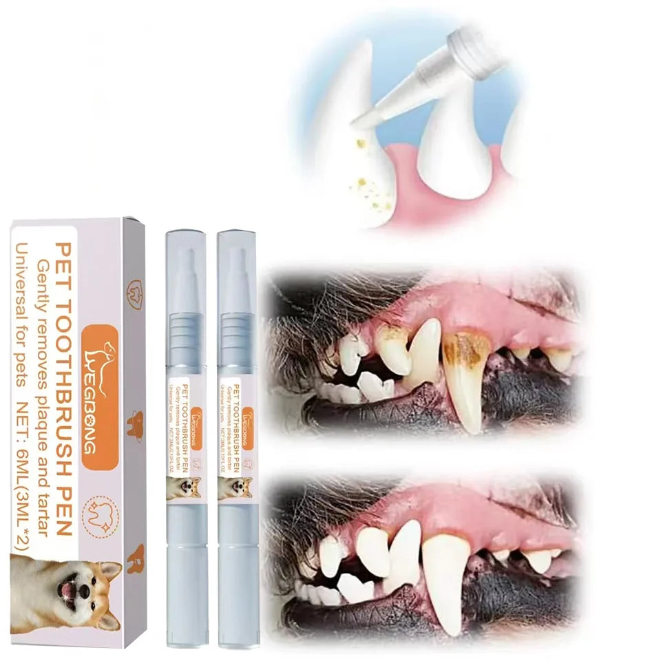 Pet Dental Pen dog Toothbrush Pen Teeth Cleaning Tool Fresh Breath Tooth Whitening Tartar Remover cat Oral Care pet supplies