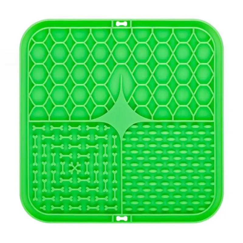 Pet Lick Silicone Mat Pet Slow Food Plate Dog Bathing Distraction Silicone Dog Sucker Food Training Dog Feeder Supplies for Dogs