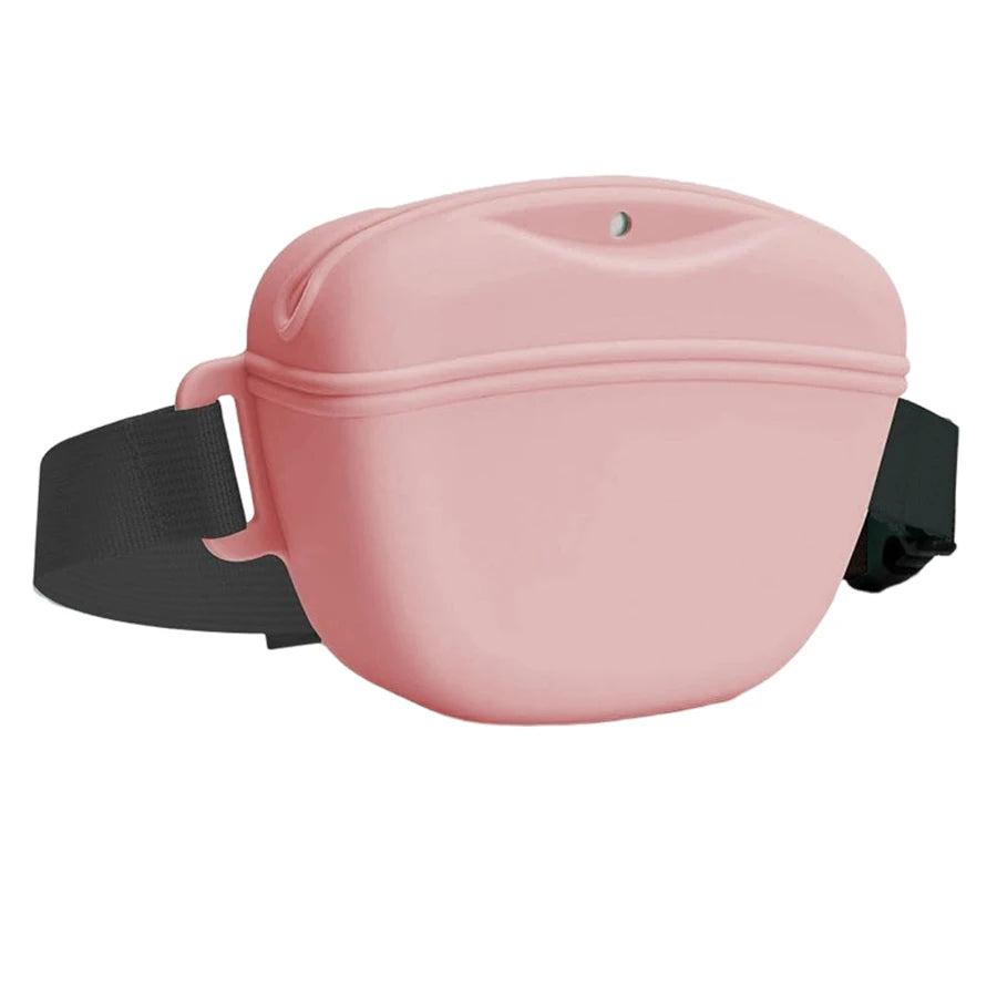 Pet Supplies Silicone Dogs Treat Bag Pet Portable Dog Training Waist Bag Outdoor Feeder Puppy Snack Reward Storage Bag with Belt