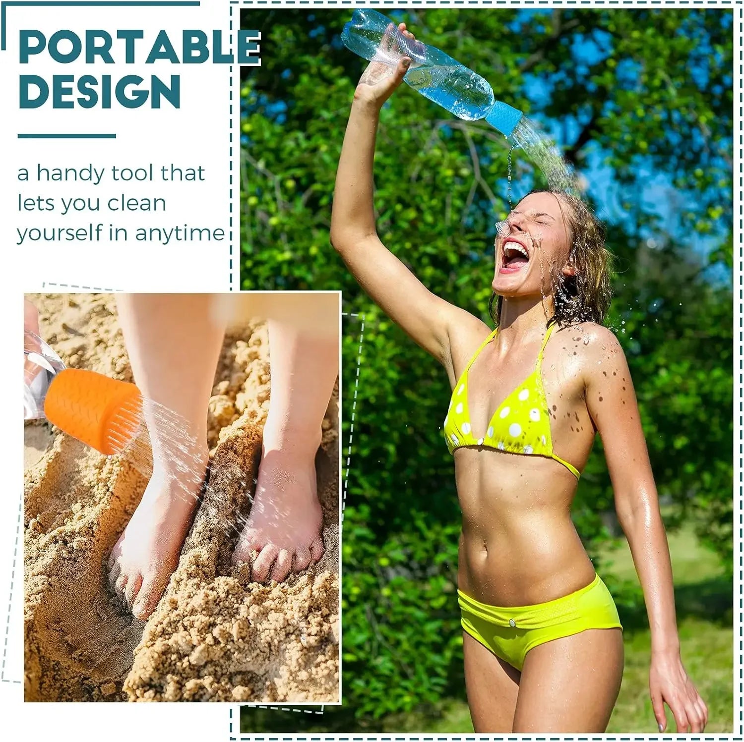 Pet Shower Silicone Portable Pet Shower Head Outdoor Cat and Dog Shower Cleaning Supplies Portable Pet Shower Shower