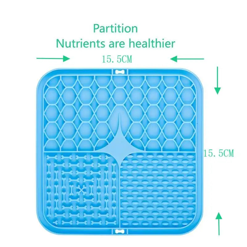 Pet Lick Silicone Mat Pet Slow Food Plate Dog Bathing Distraction Silicone Dog Sucker Food Training Dog Feeder Supplies for Dogs