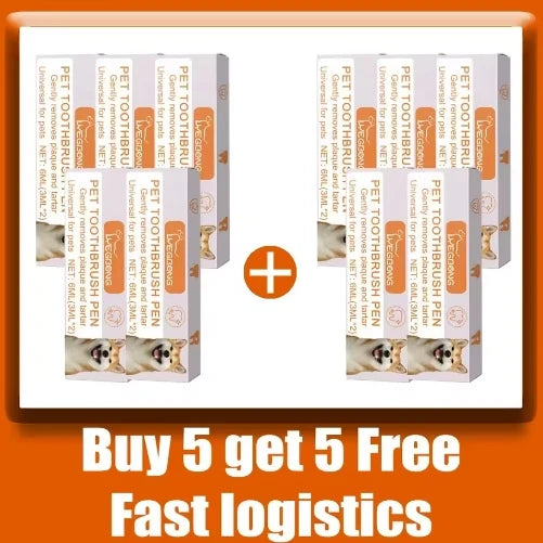 Pet Dental Pen dog Toothbrush Pen Teeth Cleaning Tool Fresh Breath Tooth Whitening Tartar Remover cat Oral Care pet supplies