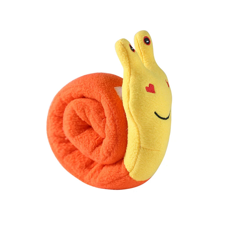 Dog Squeak Toys Pet Sniffing Tibetan Food Snail Plush Educational Toys Interactive Educational Toys For Cat And Dog Pet Feeder