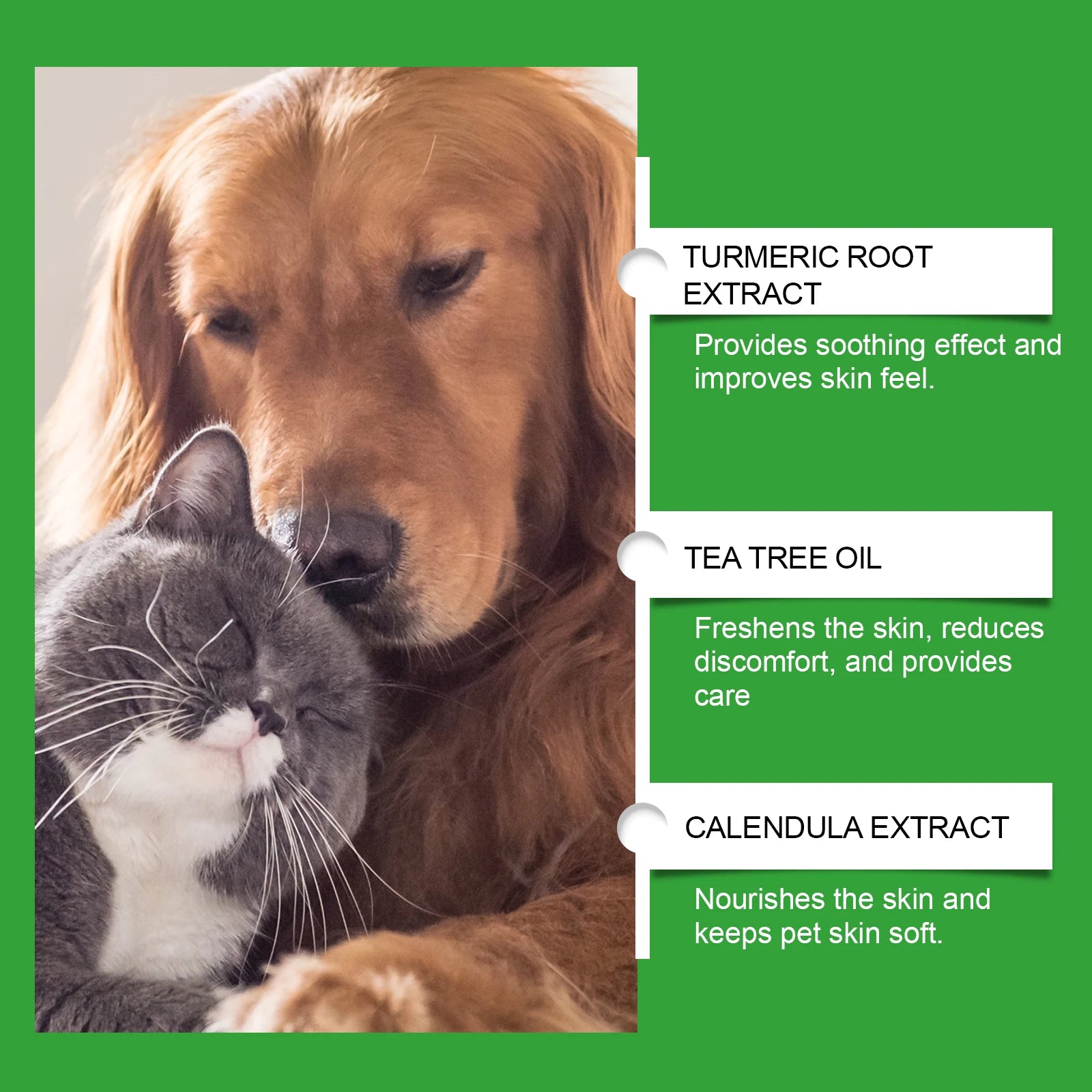 Pet Care Spray - Relieves Skin Discomfort for Cats & Dogs, Soothes & Nurtures Pets