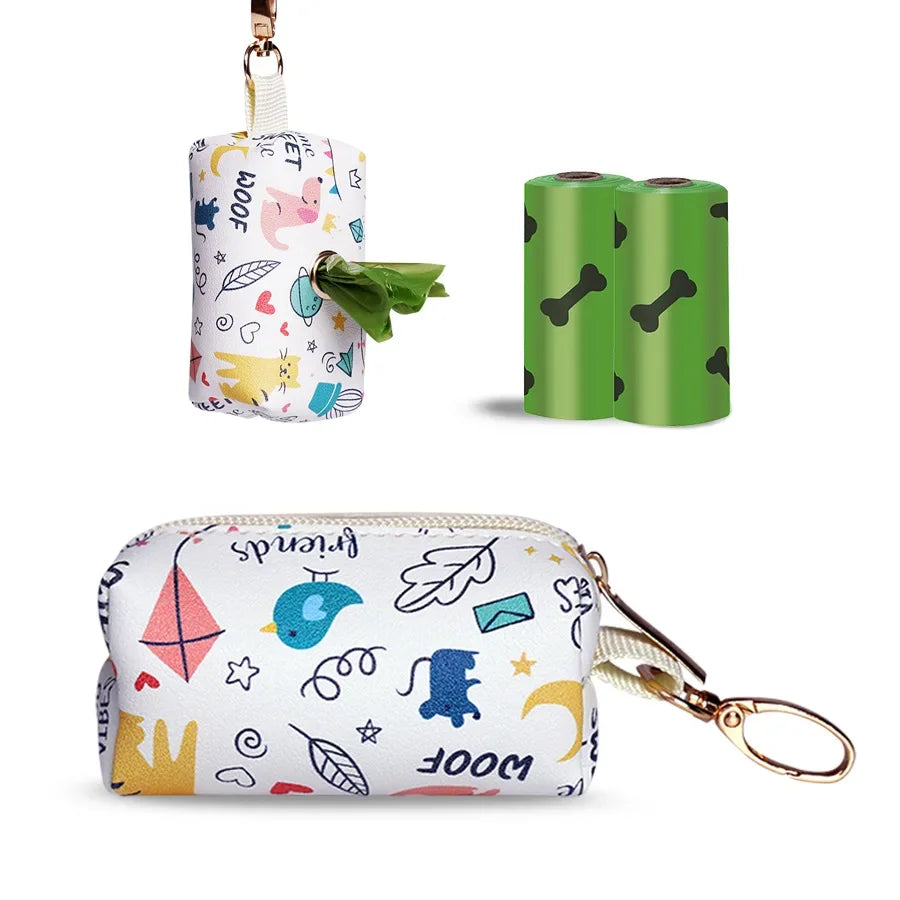 Portable Pet Waste Bag Storage Bag Dog Poop Bag Dispenser Dog Accessories Supplies Pet Dog Products for Dogs