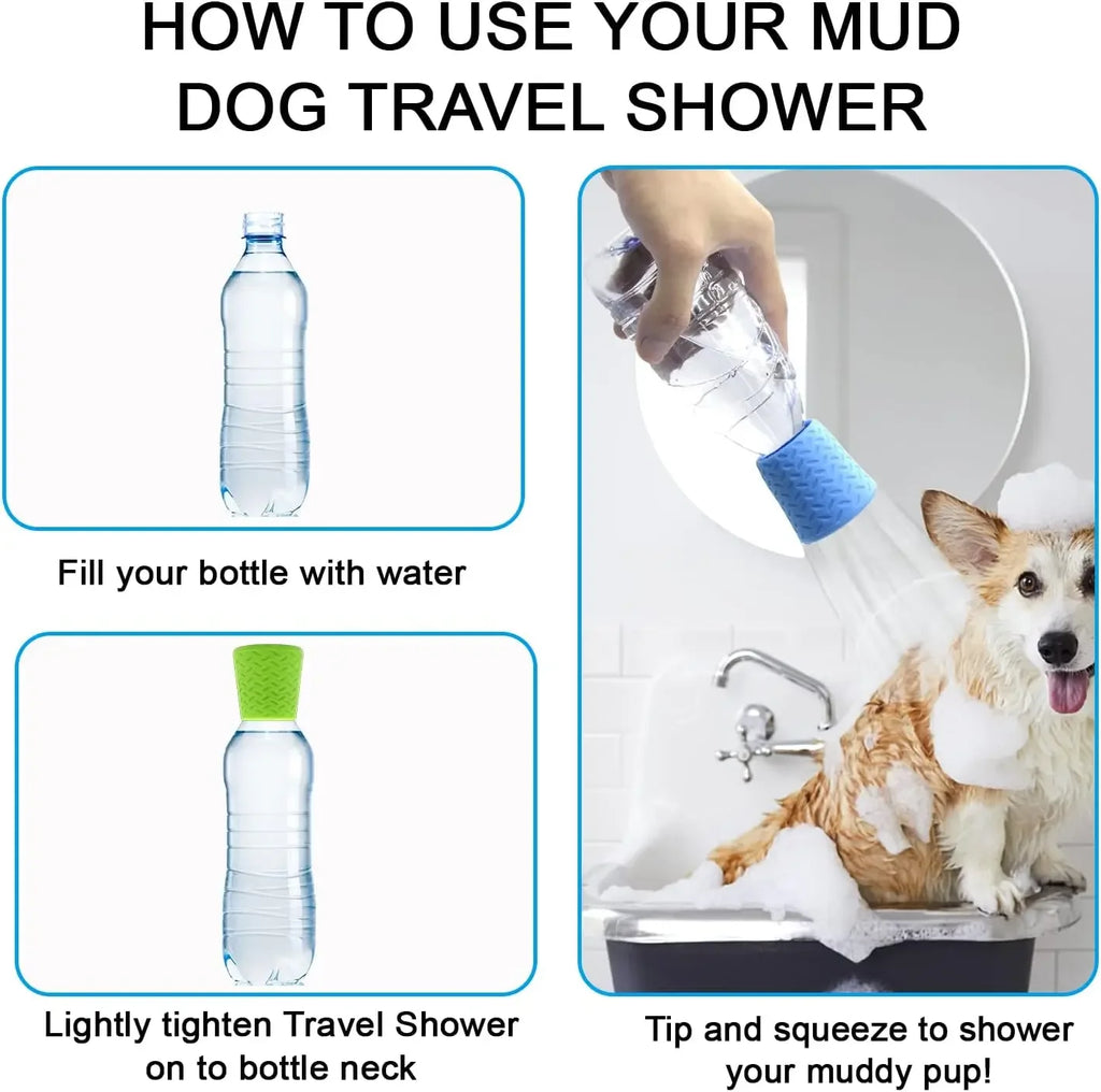 Pet Shower Silicone Portable Pet Shower Head Outdoor Cat and Dog Shower Cleaning Supplies Portable Pet Shower Shower
