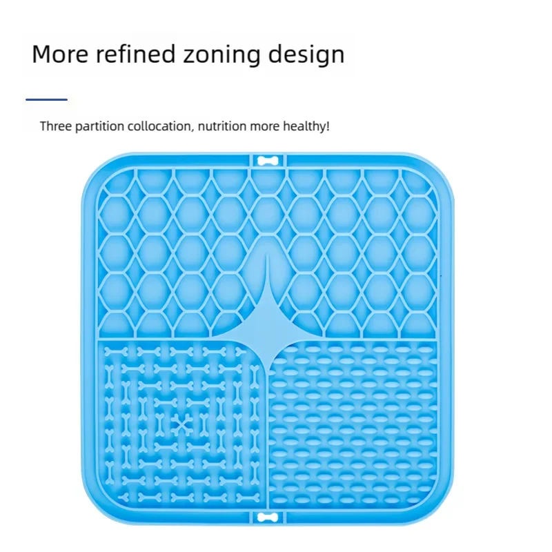 Pet Lick Silicone Mat Pet Slow Food Plate Dog Bathing Distraction Silicone Dog Sucker Food Training Dog Feeder Supplies for Dogs