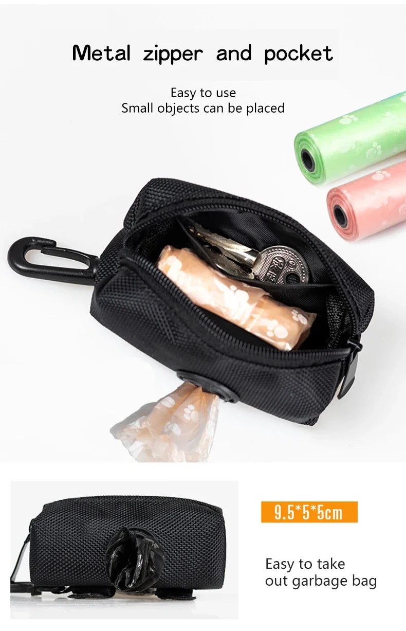 Portable Pet Waste Bag Storage Bag Dog Poop Bag Dispenser Dog Accessories Supplies Pet Dog Products for Dogs