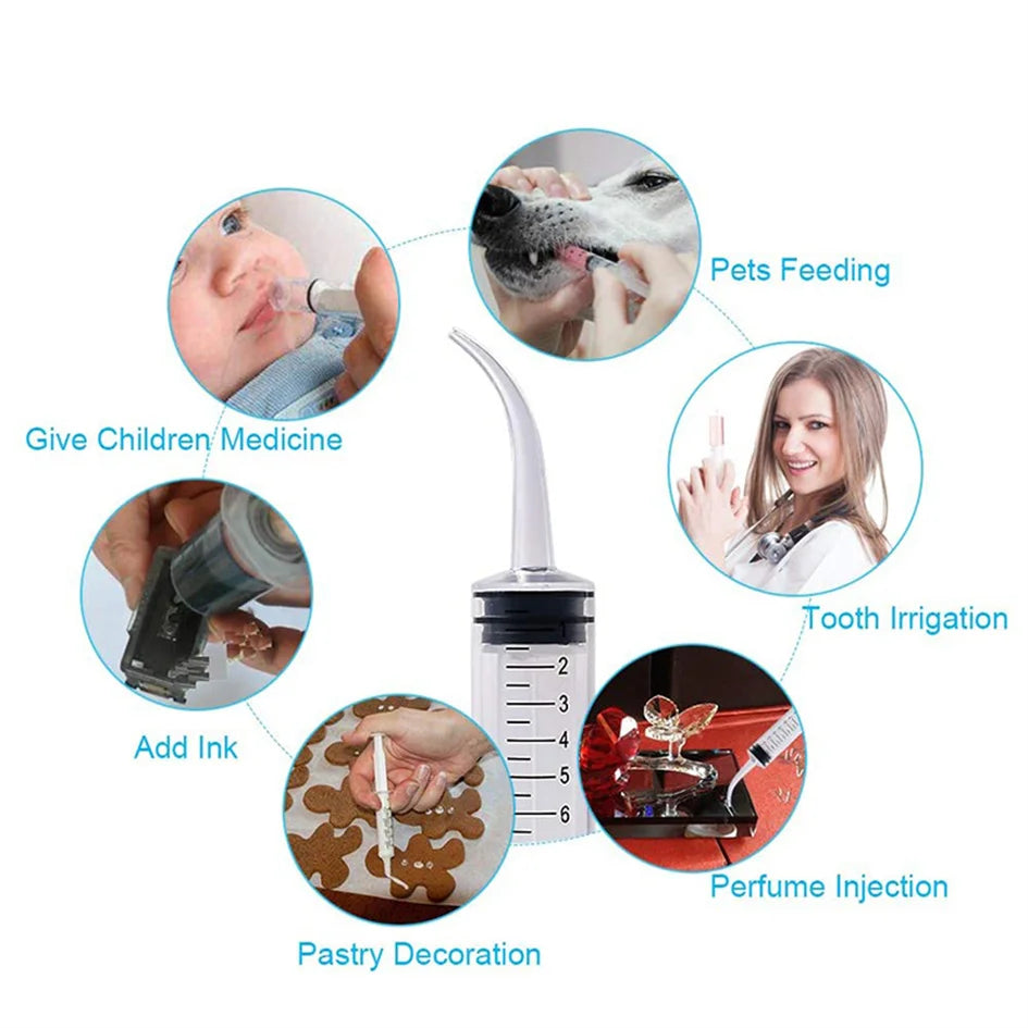 12ml Pet Feeding Syringes with Measurement for Small Dog Cats Puppy Kitten and Other Small Animal Liquid Syringe Feeder Supplies